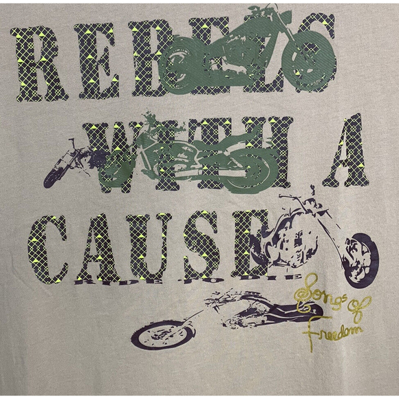 Bob Marley - Songs of Freedom ‘Rebels with a Cause’ Mens Tee Shirt Sz 3XL - Picture 3 of 10